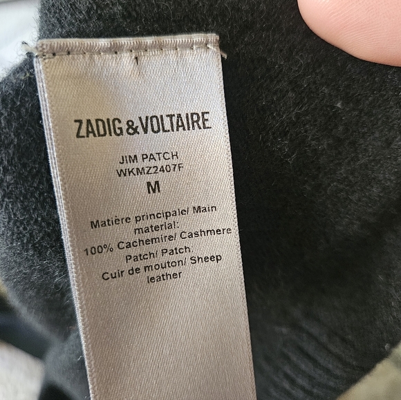 Zadig & Voltaire Jim Patch Star Cardigan Cashmere Medium - Picture 5 of 5